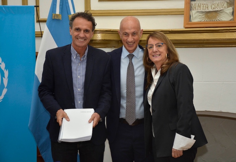 Cotillo presento obras para Caleta Olivia como parte del Plan Nacional de obras Argentina Hace