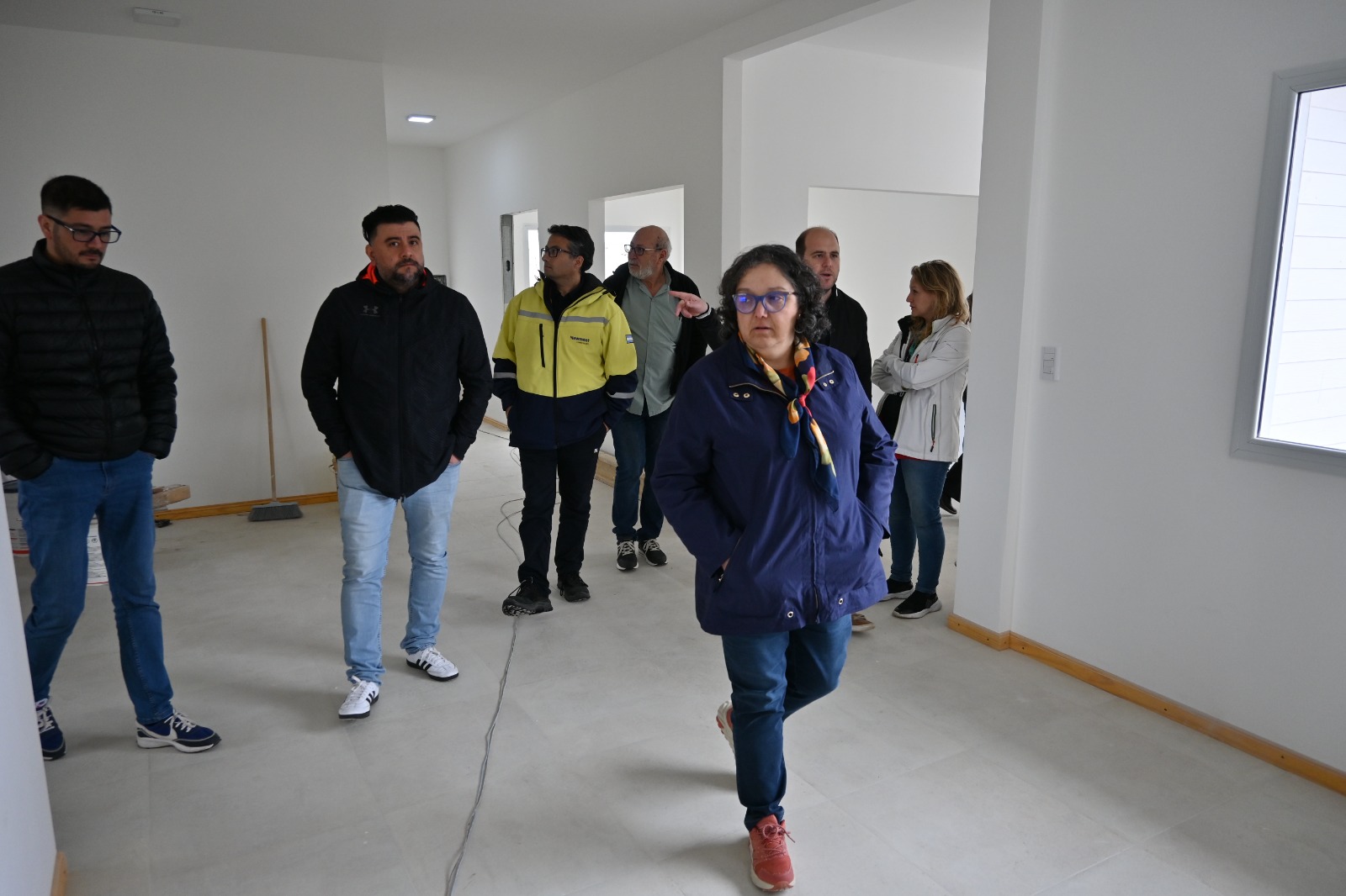 Costantini supervisó obras y mejoras en los hospitales de Perito Moreno y Los Antiguos