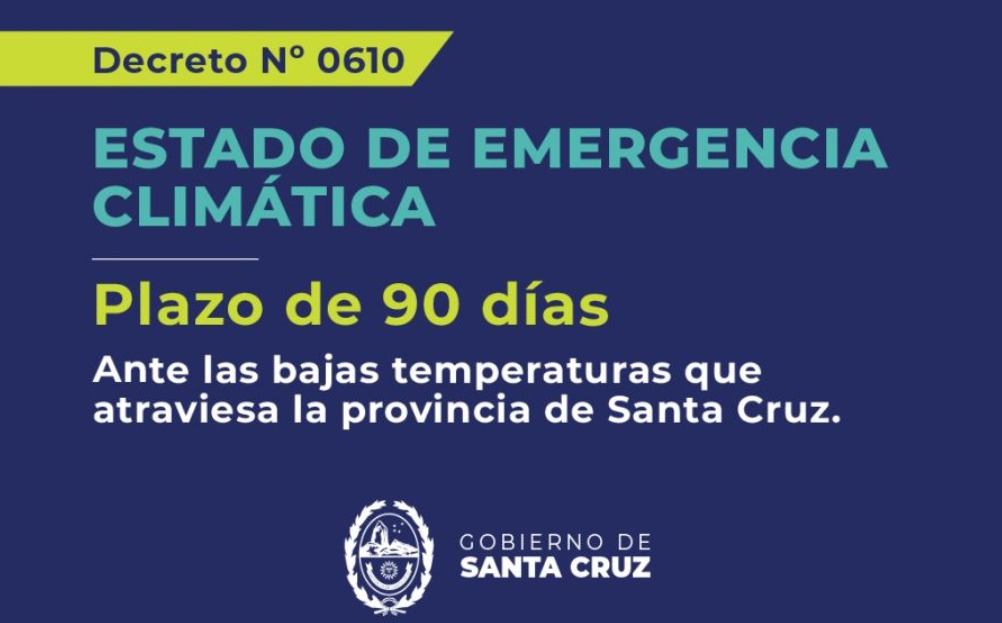 La Legislatura aprobó la ley de Emergencia Climática en Santa Cruz