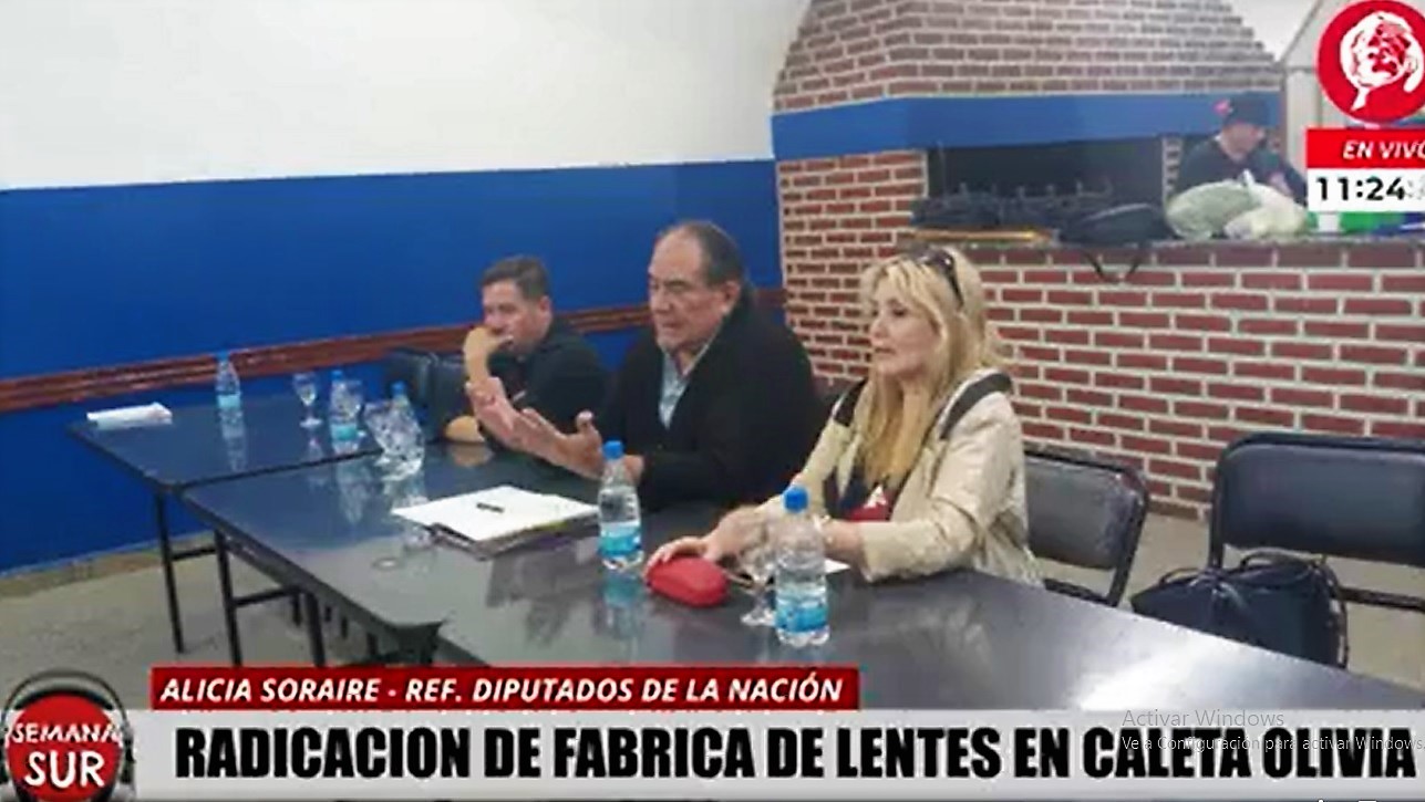 Anuncian que se radicará una fábrica de lentes y anteojos en Caleta Olivia