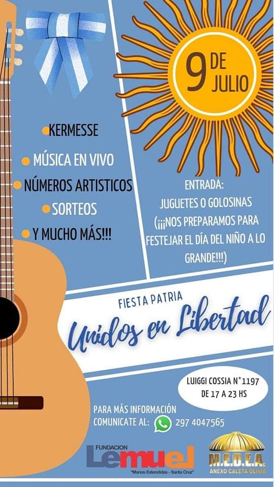 ¡Es hoy!: Fundación Lemuel organiza gran fiesta patria 