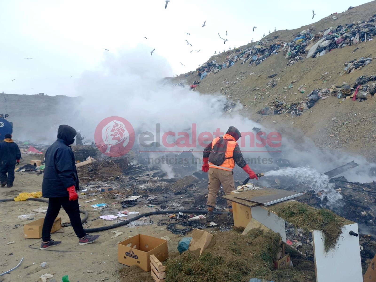 SPSE completó la reparación del acueducto principal de Las Heras