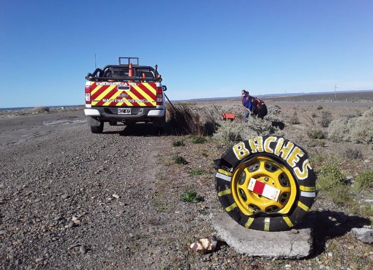 Protección Civil se encuentra señalizando la Ruta N° 3