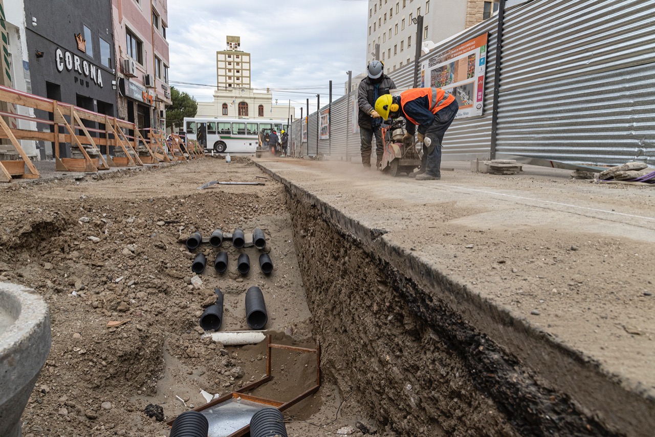 Comodoro Rivadavia: Avanza a buen ritmo la obra del Centro Comercial a Cielo Abierto