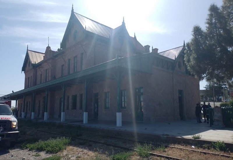 Puerto Deseado: Incendio en la estación histórica de ferrocarril