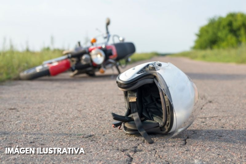 Accidente en Ruta Nacional N° 3: motociclista resulta herido tras perder el control