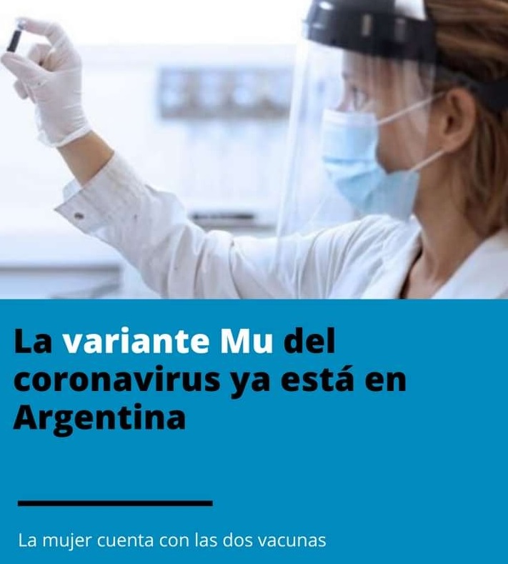 Primer Caso de Cepa Mu en Argentina: Detectaron un caso de la cepa Mu en una paciente de Tartagal
