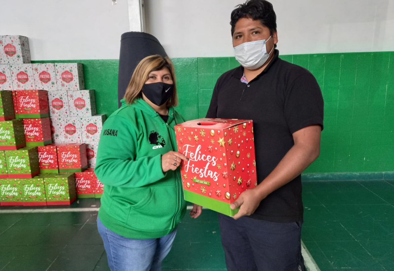 ATE entrega cajas navideñas a sus afiliados