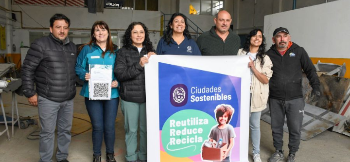Ciudades sostenibles: continúa la entrega de Ecopuntos a municipios de la provincia
