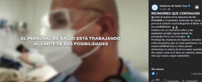 Gobierno reconoce que personal sanitario está trabajando 