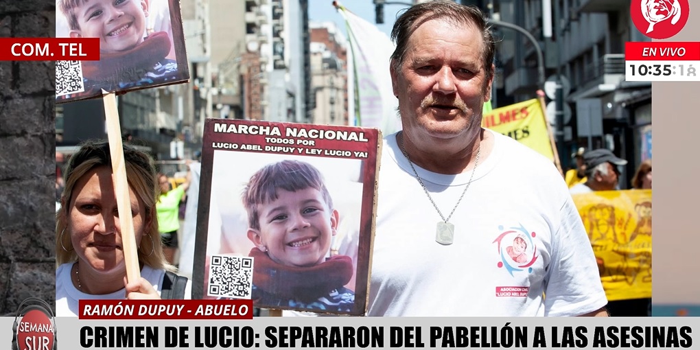 Ramón Dupuy, abuelo de Lucio, habla sobre la separación de las asesinas y el lanzamiento de la ley de capacitación