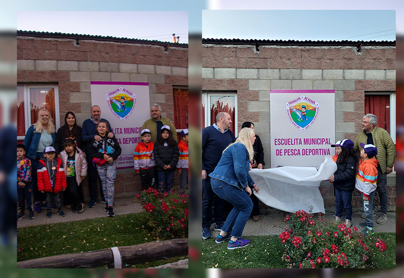Cmte. Luis Piedra Buena: autoridades provinciales acompañaron la inauguración de la Escuelita Municipal de Pesca Deportiva