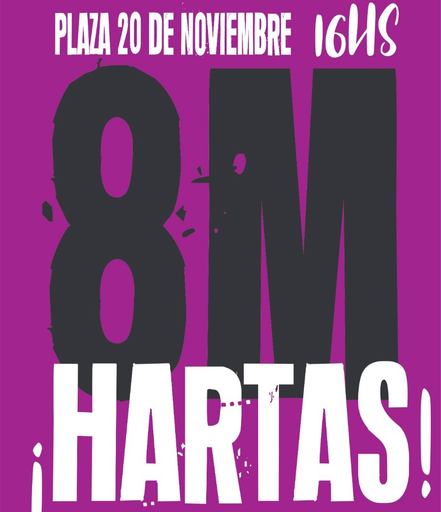 8M en Caleta Olivia: ¡Hartas!