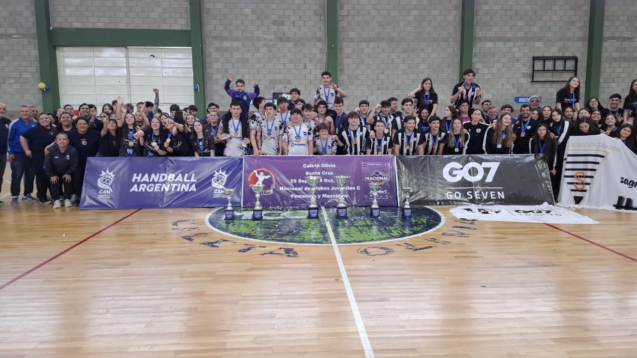 Con éxito cerró el Torneo Nacional de Clubes “C” de handball en Caleta Olivia