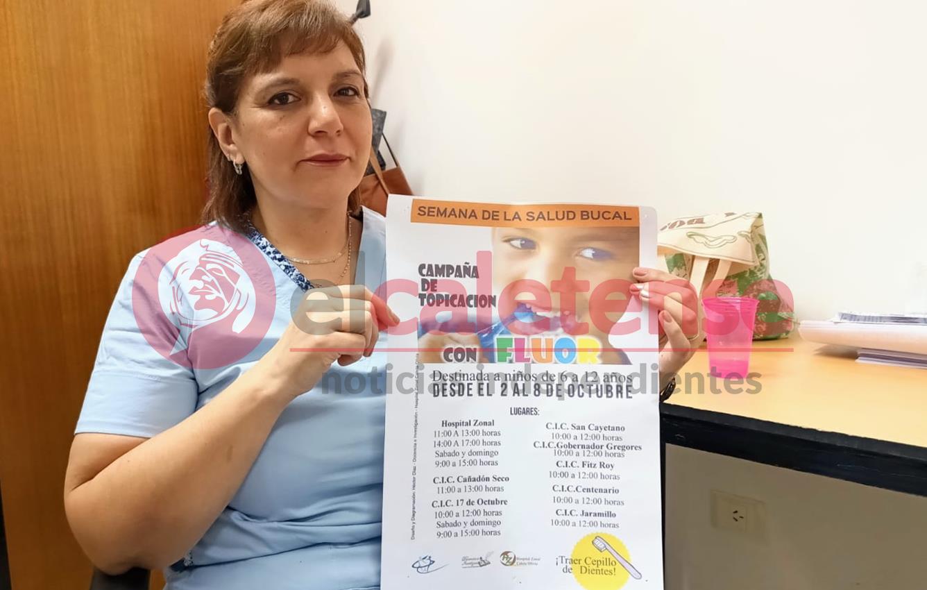 Realizan campaña gratuita de topicación con fluor destinada a niños de 6 a 12 años