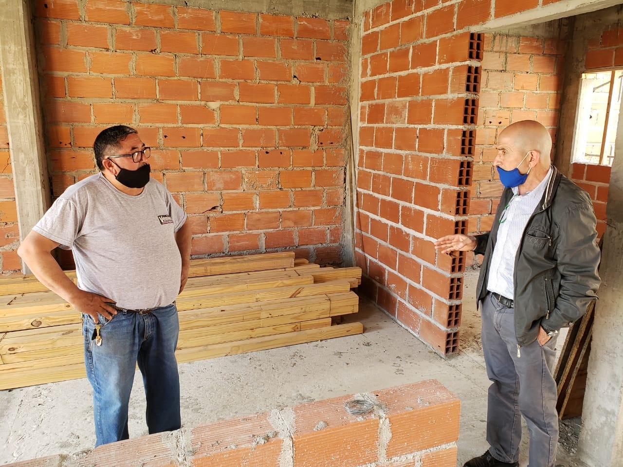 Llugdar supervisó la obra de la Sede Sarmiento y confirmó la continuidad de la siguiente etapa