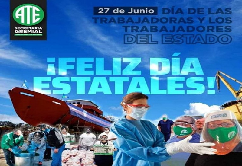  Día del empleado y empleada estatal: ATE realizó un acto virtual