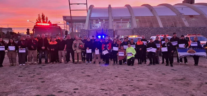 Finalizó la Capacitación de Protección Civil en Caleta Olivia