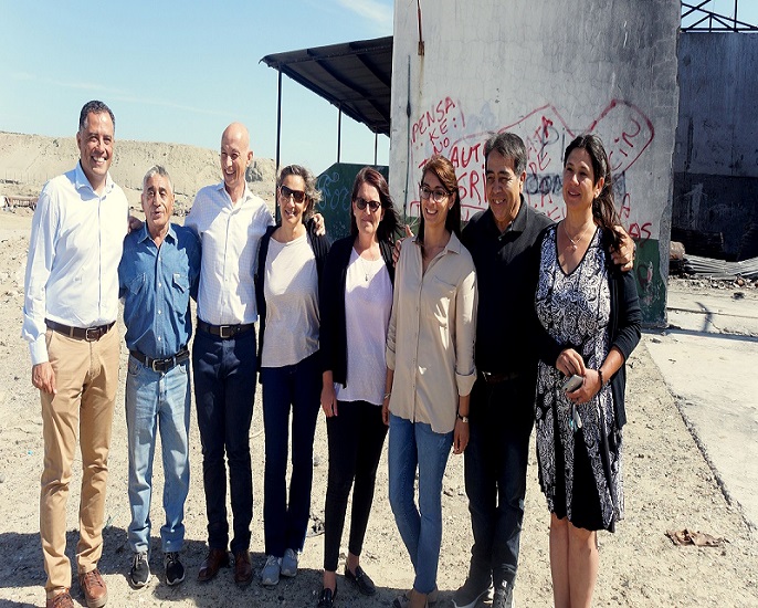Cotillo y Quiroga visitaron el vaciadero para observar los avances