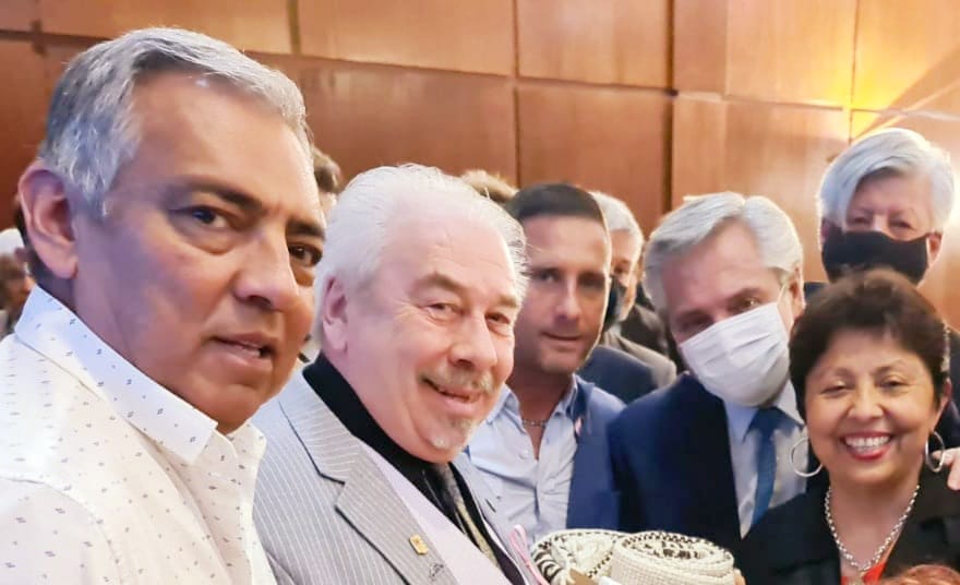 Soloaga el único dirigente político de Santa Cruz presente en la visita de Alberto Fernández