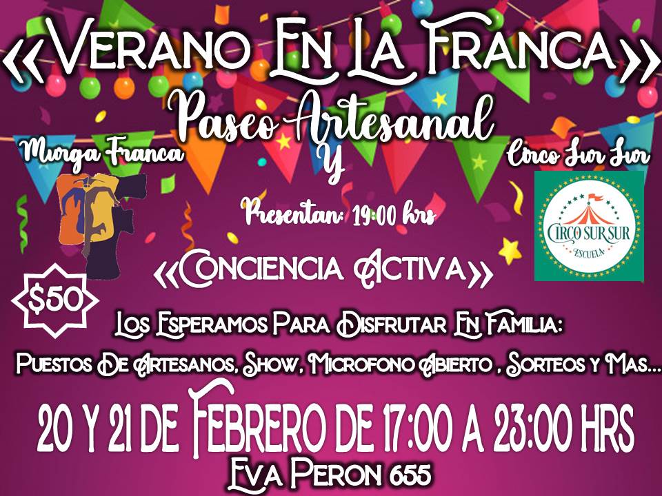 Verano en la Franca: la murga mas antigua de Caleta realizará un paseo artesanal