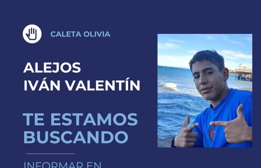 Caleta Olivia: Se solicita colaboración para dar con el paradero de Iván Valentín Alejos