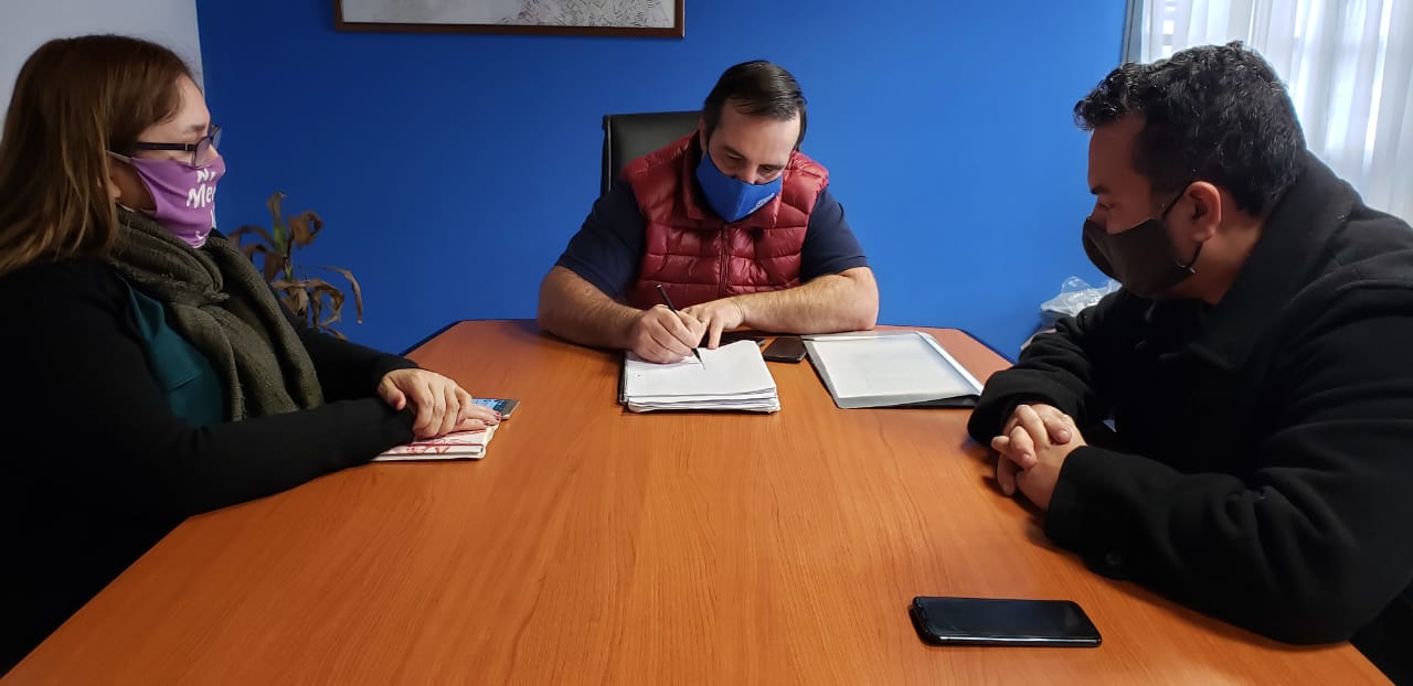 Corte de energía: Naves recibió a los concejales Juárez y Álvarez para informarse sobre las tareas de mantenimiento de la linea de alta tensión