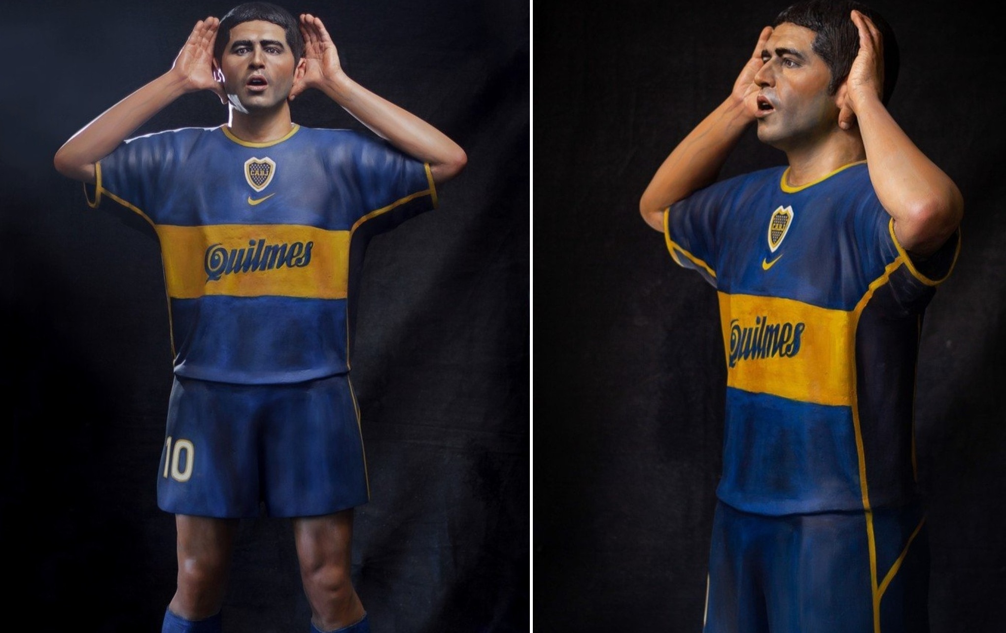 Carambia paga a importante escultor para fabricar esculturas de personalidades del fútbol