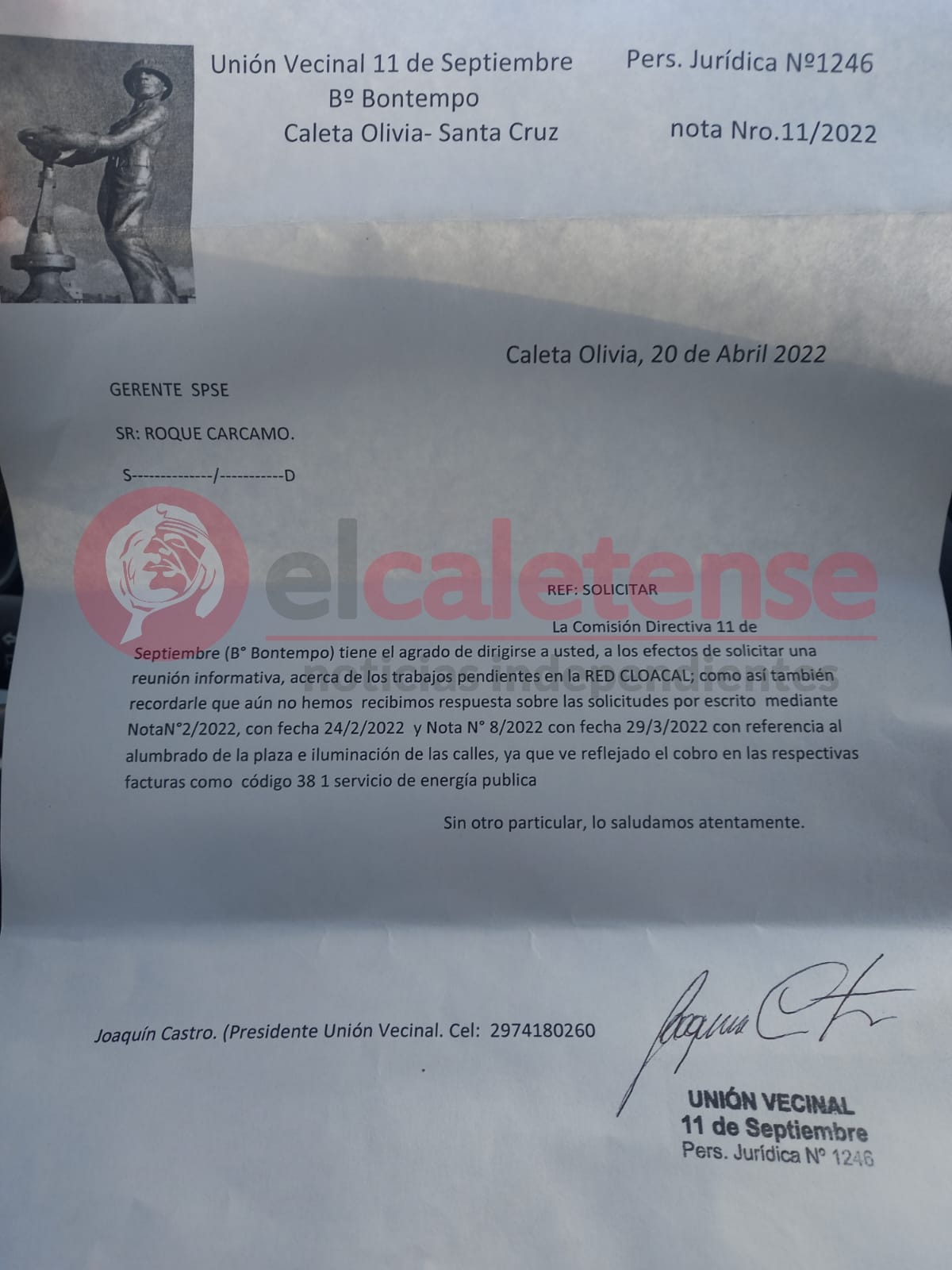 Walter Robledo: “Estamos teniendo un paro que se está sintiendo”