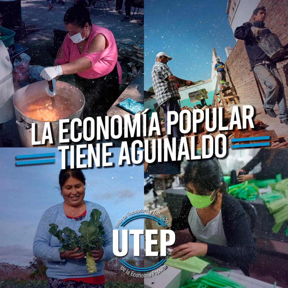 La UTEP expresó que conquistaron un aguinaldo para la economía popular