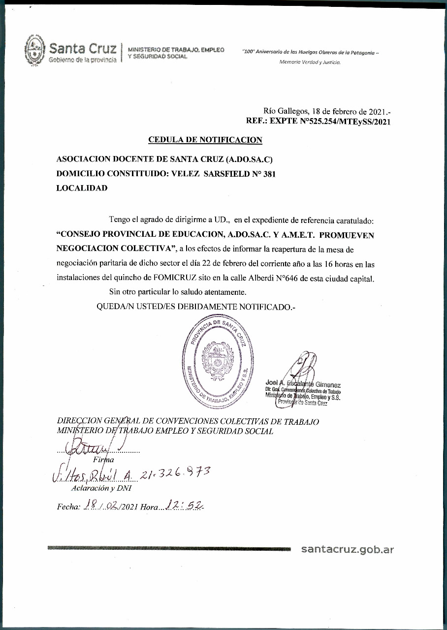 Peligra el inicio del ciclo lectivo: El Gobierno debe garantizar de manera urgente las condiciones sanitarias, laborales y salariales del sector docente