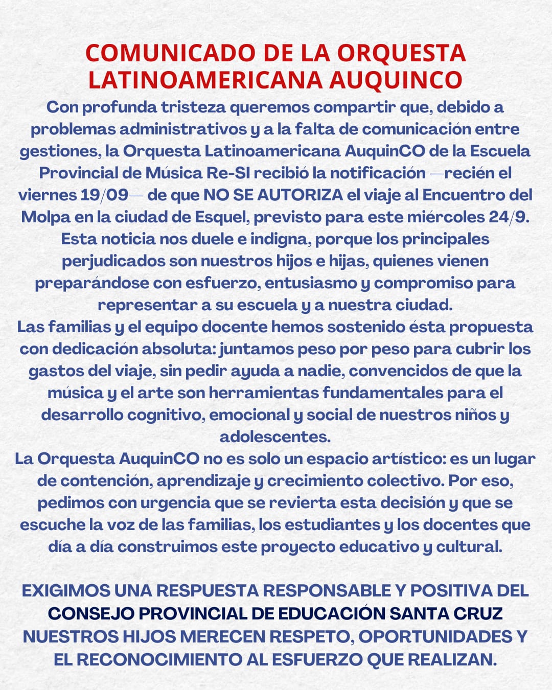 Plan Invernal 2026: “Estamos trabajando con responsabilidad y compromiso al servicio de todos los santacruceños