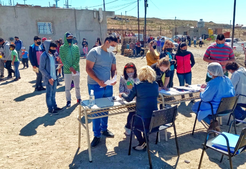 Mega operativo de vacunación: ahora en el barrio Ara San Juan