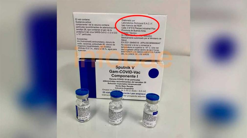 Así son las vacunas Sputnik que se producen en Argentina: El packaging de las primeras 450 mil dosis