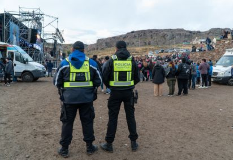 La Policía de Santa Cruz continúa con el despliegue de seguridad en Puerto Deseado