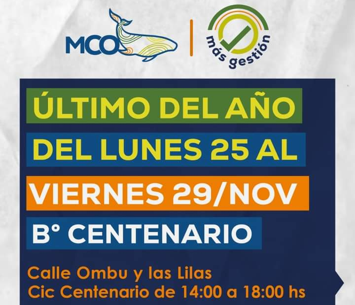 El 8vo Más Gestión llega al B° Centenario para facilitar trámites a los vecinos