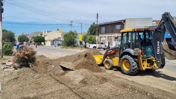 Servicios Públicos realizó diversos trabajos de reparación en Caleta Olivia