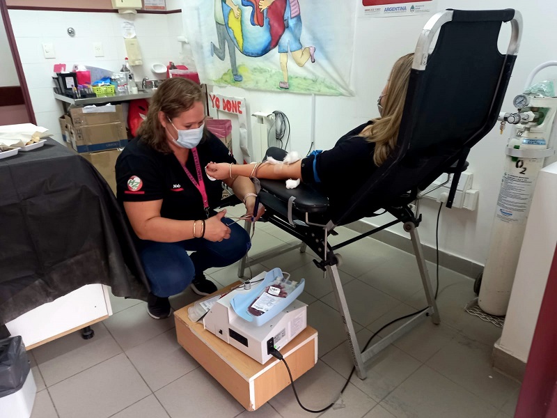 Servicio de hemoterapia del hospital realizo campaña 