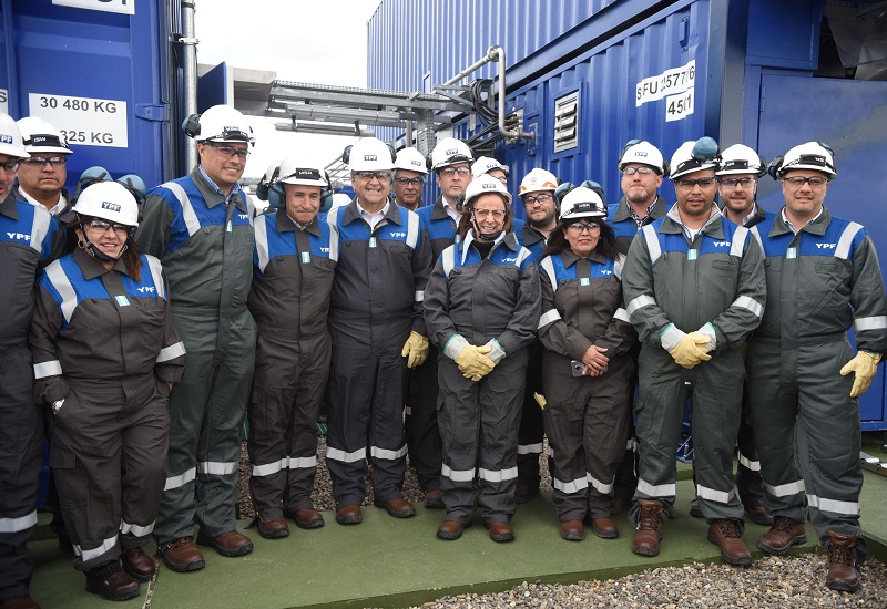 Llugdar destacó la importancia de las nuevas instalaciones de YPF en Las Heras