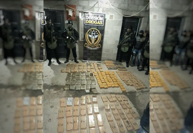 Golpe al narcotráfico en Comodoro: 5 detenidos y secuestro de 180 kilos de marihuana