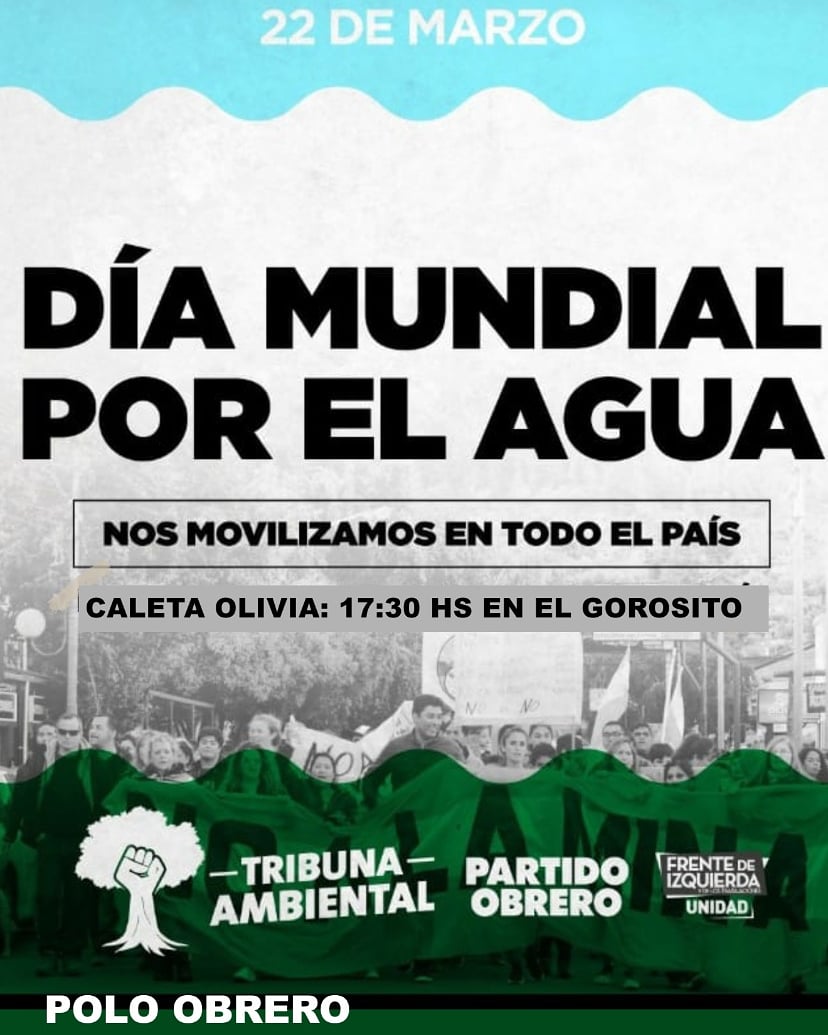 El Polo Obrero se moviliza por el agua