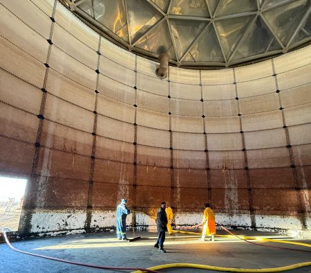 Caleta Olivia: A través del trabajo articulado se pudo recuperar y poner en funcionamiento el tanque de agua de mar