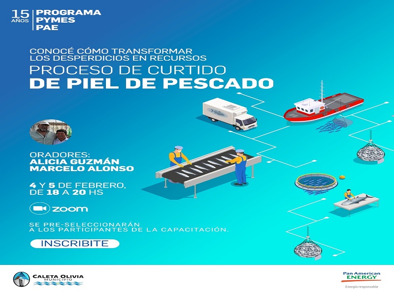 PAE brindará capacitación de proceso de curtido de piel de pescado