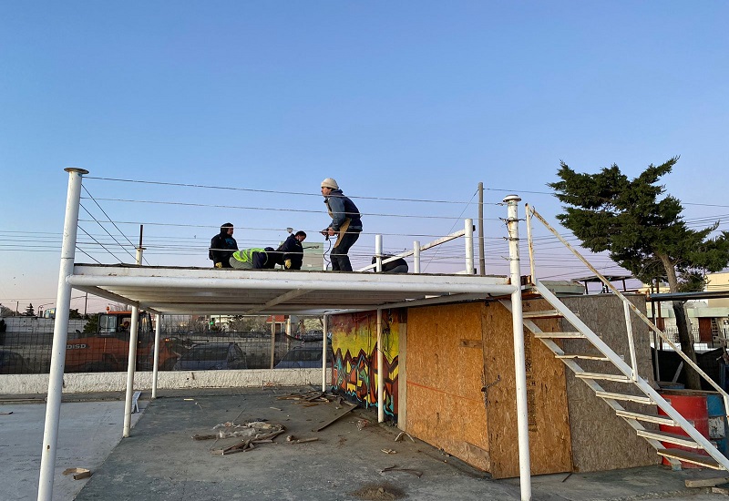 El Municipio efectuó el desarme del Carro Bar de Toto Quinteros 