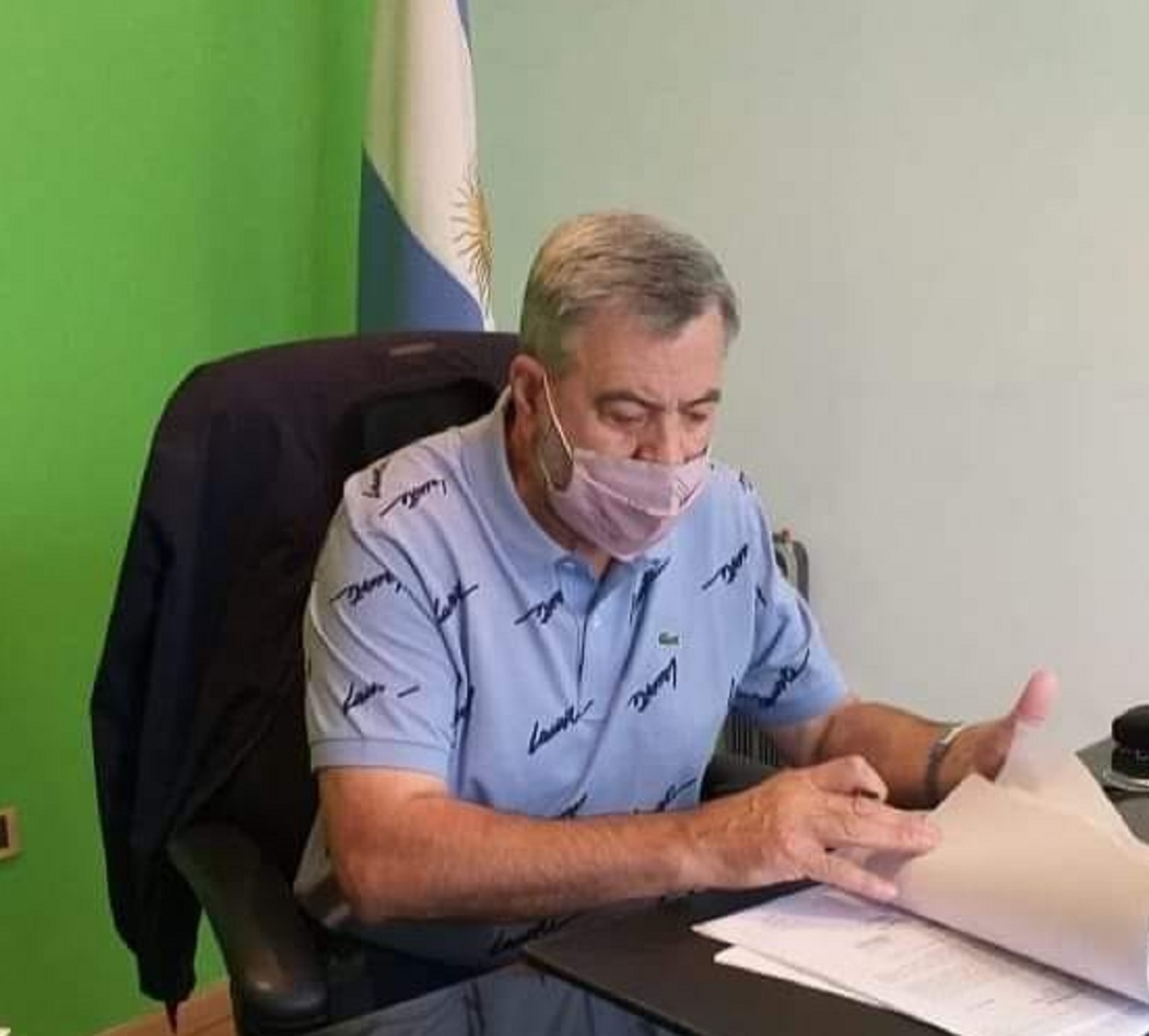 Pico Truncado: el intendente se recuperó de una operación y volvió a sus funciones