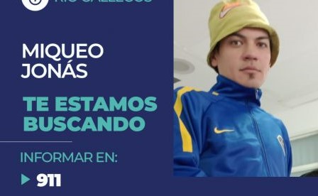 Se solicita colaboración para dar con el paradero de Jonás Miqueo en Gallegos 