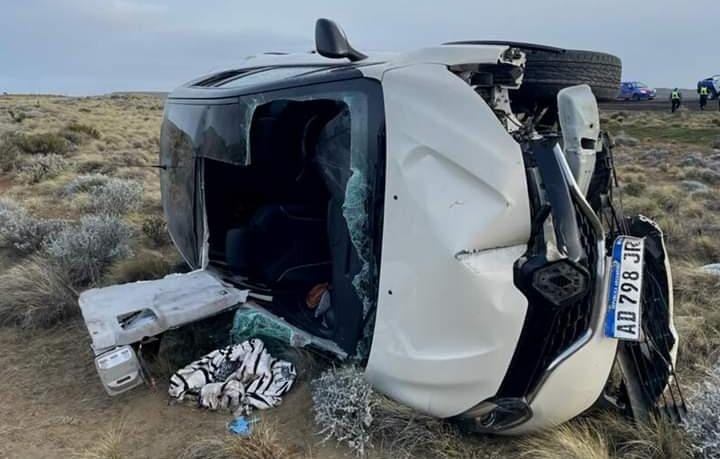 Vuelco en Ruta 3: se accidentaron Antonio Barra y Ana Juncos 