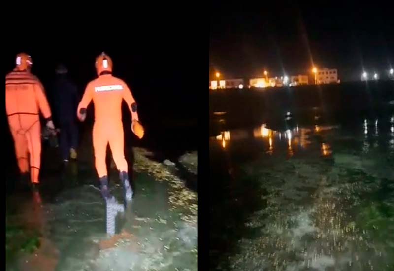 Un hombre fue rescatado en la costa de Caleta Olivia