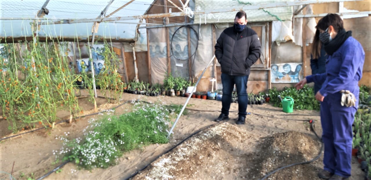 El concejal Murua visitó los invernaderos Municipales