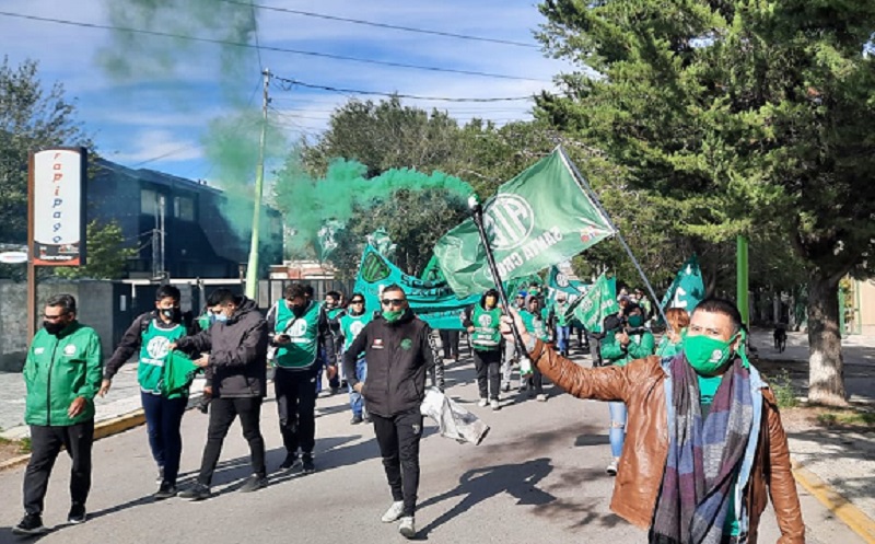 ATE marchó en Las Heras en contra de la persecución laboral en el Concejo Deliberante 